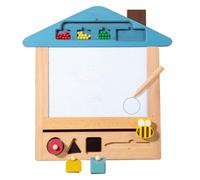 Mesa de dibujo magnética para niños, mesa de dibujo magnética para niños - Almohadilla de escritura de bebé de madera,Boceto borrable Escritura Doodle Pad Toys para Girl Boy mayores de