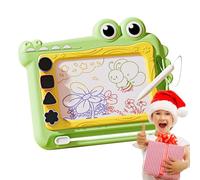 Mesa de dibujo magnética para niños, Pizarra magnética para garabatos - Bloc de notas borrable con 4 sellos - Juguete educativo para niños y niñas, juguetes para aprender de mí