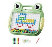 Mesa de dibujo magnética para niños, Pizarra magnética para garabatos - Mesa de dibujo con cuentas magnéticas en forma de rana - Juguetes magnéticos de mesa Doodle para niñas y niños, jue