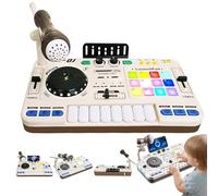 Mesa de DJ for niños con Efectos de Sonido realistas y conectividad Bluetooth 5.0. Mesa de DJ Multifuncional for bebés, Ideal for desarrollar Habilidades Creativas, Ideal for niños y niñas.(White)