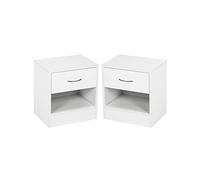 Mesa de dormitorio Un conjunto de dos mesitas de noche de dormitorio simple moderna pequeña montaje simple gabinete pequeño montaje dormitorio caja de almacenamiento (color: 03, tamaño: 41 x 28 x 39