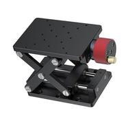 Mesa de elevación manual de aluminio con precisión para laboratorio, plataforma de elevación manual de laboratorio, tipo tijera, plataforma estable para investigación científica