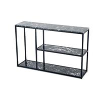 Mesa de entrada con estantes, diseño delgado para espacios pequeños, ideal para pasillo o detrás del sofá, solución de almacenamiento elegante y funcional