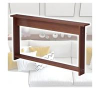 Mesa de entrada de madera con estante de almacenamiento, mesa auxiliar de sofá para espacios pequeños, capacidad de carga de 50 kg, fácil montaje, ideal para decoración y organización del hogar