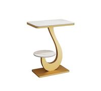 Mesa de entrada estrecha y larga, moderna mesa consola con parte superior de mármol, diseño que ahorra espacio para sala de estar, pasillo, vestíbulo, entrada