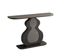 Mesa de entrada para decoración del hogar, mesa de pasillo de pizarra de calabaza de lujo con marco de acero al carbono negro, mesas de sofá que ahorran espacio para pasillo, dormitorio, sala de estar