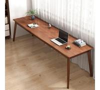 Mesa de escritorio larga de nogal de mediados de siglo para 2 mesas de escritura extra grandes, escritorio de estudio sólido para el hogar, estación de trabajo doble (120 x 40 x 75 cm)