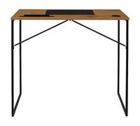 Mesa de escritorio Link (L x An x Al: 50 x 90 x 76 cm, Marrón/Negro)