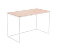 Adec - MIA, Mesa de Estudio, Escritorio o Despacho, Mesa de Oficina, Acabado en Roble Salvaje y Blanco, Medidas: 120 cm (Largo) x 60 cm (Ancho) x 75 cm (Alto)