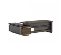Mesa de Escritorio Para Computadora El escritorio de oficina del jefe es un tablero de madera maciza simple de estilo chino que también se puede utilizar como un gran escritorio de estudio en casa y m