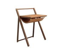 Mesa De Escritorio Para Computadora Escritorio Moderno Hogar Madera Escritorio Pequeño Escritorio de 28 pulgadas con Tapete de Cuero Escritorio de Trabajo Creativo con Espacio de Almacenamiento Único