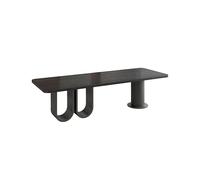 Mesa de Escritorio Para Computadora Material de oficina de madera maciza negra para la oficina principal del CEO, banco de trabajo simple para un jefe, mesa de estudio en el hogar, mesa de trabajo