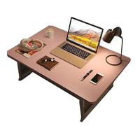Mesa De Escritorio Para Computadora Mesa Plegable Cama Extra Grande Teclado Soporte, Mesa Portátil Dormitorio, Mesa Estudiante Estudiante, Mesa de Trabajo Hogar Pequeña para Dormitorio (Rosa, 70 x 40