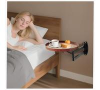 Mesa de escritorio plegable montada en la pared, estante desmontable de 11.8 pulgadas con diseño abatible de 180°, mesa auxiliar que ahorra espacio para dormitorio, baño, estudio, sala de estar