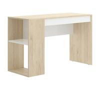Mesa de escritorio Teo (L x An x Al: 50 x 115 x 74 cm, Roble/Blanco)