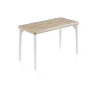 Mesa de estudio padma blanco - roble 120 x 76 x cm
