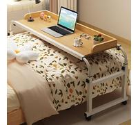Mesa de estudio plegable con función giratoria, altura ajustable para cama, silla o silla de ruedas, ideal para estudiar, trabajar o comer en la cama