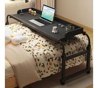 Mesa de estudio plegable con función giratoria, altura ajustable para cama, silla o silla de ruedas, ideal para estudiar, trabajar o comer en la cama