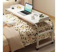 Mesa de estudio plegable con función giratoria, altura ajustable para cama, silla o silla de ruedas, ideal para estudiar, trabajar o comer en la cama