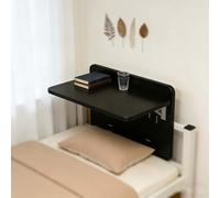 Mesa de estudio plegable for colgar en la cama. Se monta en la pared y es ideal for dormitorios, literas superiores e inferiores. Escritorio plegable for espacios pequeños.(Black,29.5*11.8*15.7in)