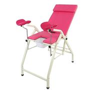Mesa de examen ginecológico plegable con descarga quirúrgica, cama de examen ajustable para hospitales y salones de belleza, equipo de enfermería para mujeres