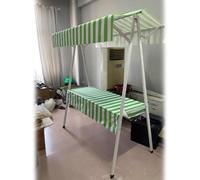 Mesa de exhibición con toldo, mantel verde para eventos y festivales, puesto de pie portátil, 110 x 60 x 200 cm
