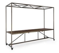 Mesa de exposición con tablero en C 300X210H