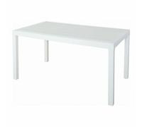 Mesa Plástico Grandes Largo Rectangular Ratán Jardín Exterior 90×150 × 74h CM