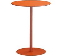 Mesa De Extremo Redonda, Mesa Auxiliar De Metal De Hierro, Mesa De Barra Redonda, Mesa De Pub Moderna, Mesa De Bocadillos De Café, Al Lado De La Cama De Trabajo Portá(Size:48x56cm/18.9x22in,Color:f)