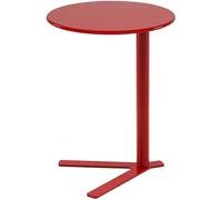 Mesa De Extremo Redonda, Mesa Auxiliar Del Sofá, Mesas Del Extremo De La Sala De Estar, Mesa Auxiliar De Metal, Mesa De Café Con Pedestal De Metal Resistente, Mesa La(Size:48x69cm/18.9x27.2in,Color:e)