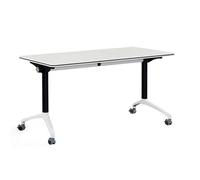 Mesa de formación móvil Plegable con Ruedas - Mesa de conferencias Rectangular para reuniones y seminarios de Oficina, Alta Capacidad de Carga, diseño Modular, 160 x 50 cm, fácil almacenamie