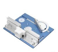 Mesa de fresado eléctrica de madera con tablero abatible de máquina de grabado de madera C8, construcción de aleación de aluminio y regla de empuje para uso controlado de enrutador