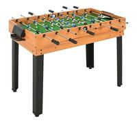 Mesa de futbolín de arce 15 en 1 multijuego para familias y fiestas (121 x 61 x 82 cm, tablero de fibra de densidad media), duradera y versátil