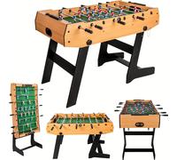 Mesa de Futbolín Plegable de 4 Pies, Mesa de con Varillas Telescópicas, Ideal para Reuniones de , Entretenimiento y Deportes