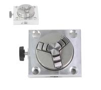 Mesa de indexación giratoria de precisión con mandril de 3 mordazas, modelo horizontal/vertical para mini torno y fresadora con fijación de ranura en T