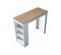 Mesa de jantar com efeito madeira