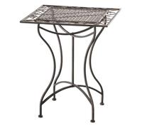 Mesa de jardin asina metal bronce 60x60x72 cm