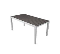 Mesa de jardín de comedor de resina harmony multicolor de 160x74x90 cm