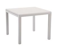 Mesa de jardín extensible 90x90x90/180cm de aluminio mallia goodhome