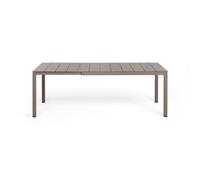 Mesa de Jardín Extensible Nardi 140 x 85 cm Rio Alu 140 48659.10.000 Tortora