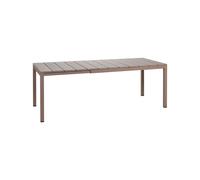 Mesa de Jardín Extensible Nardi 140 x 85 cm Rio Alu 48359.10.000 Tortora