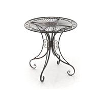 Mesa de jardín hari metal bronce ø 70 cm