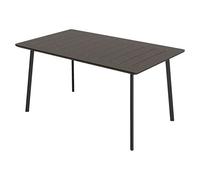 Mesa de jardín Metalea (L x An x Al: 146,5 x 87 x 75 cm, Polipropileno, Marrón)