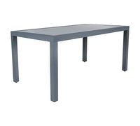 Mesa de jardín Mistral (L x An x Al: 192 x 102 x 74 cm, Aluminio/Cerámica, Antracita)