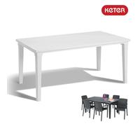 Mesa de Jardín Para Exterior Rectangular Resina Keter Futura 165x94XH74