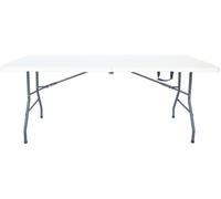 Mesa de jardín plegable "foldy" - 180 x 74 x 74 cm - blanca