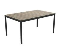 Mesa de jardín Porto (L x An x Al: 155 x 95 x 75 cm, Polipropileno, Rectangular, Walnut/Antracita)