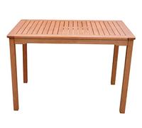 Mesa de jardín Spetebo Pittsburgh de Madera de eucalipto, 110 x 70 cm, Mesa de Exterior de Madera Maciza FSC aceitada, Mesa de jardín para balcón, terraza, Invernadero, Resistente a la Intemperie