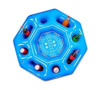Mesa de juego flotante, Octagonal Multifunctional Interactive Swim Pool Mesa, Floating Water Game Board for Summer Pool Water Park Beach Party Backyard Adults Men Women Family Friends Entertainment