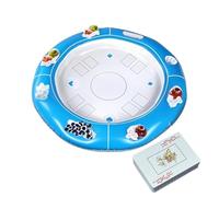Mesa de juego flotante - PVC Inflatable 100 cm Diameter | Pool Card Game Table Interactive Activity Desk With Playing Cards | Waterproof Entertainment Tabłe For Swimming Pool Hotel Sea Summer Party